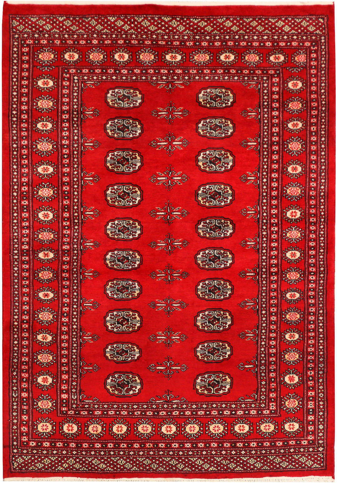 Red Bokhara 4' 1 x 5' 10 - No. 41224 - ALRUG Rug Store