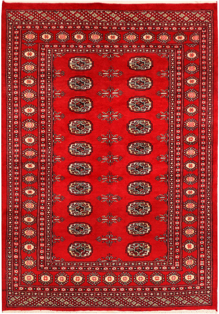 Red Bokhara 4' 1 x 5' 10 - No. 41224 - ALRUG Rug Store