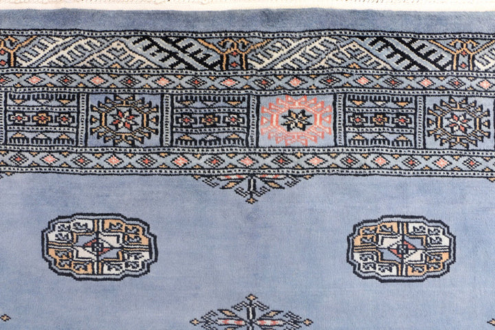 Steel Blue Bokhara 4' 1 x 5' 11 - No. 41227 - ALRUG Rug Store