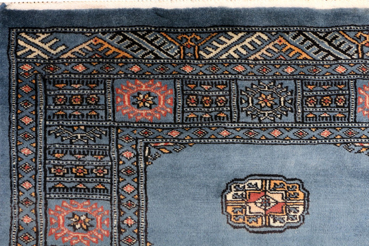 Steel Blue Bokhara 4' x 6' 1 - No. 41235 - ALRUG Rug Store