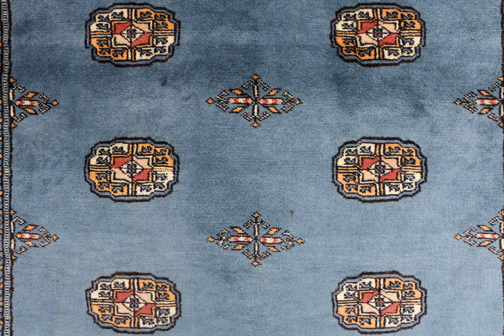 Steel Blue Bokhara 4' x 6' 1 - No. 41235 - ALRUG Rug Store