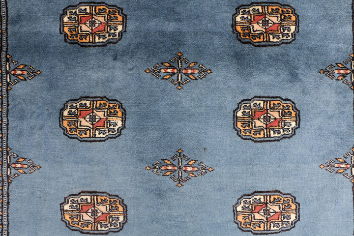 Steel Blue Bokhara 4' x 6' 1 - No. 41235 - ALRUG Rug Store
