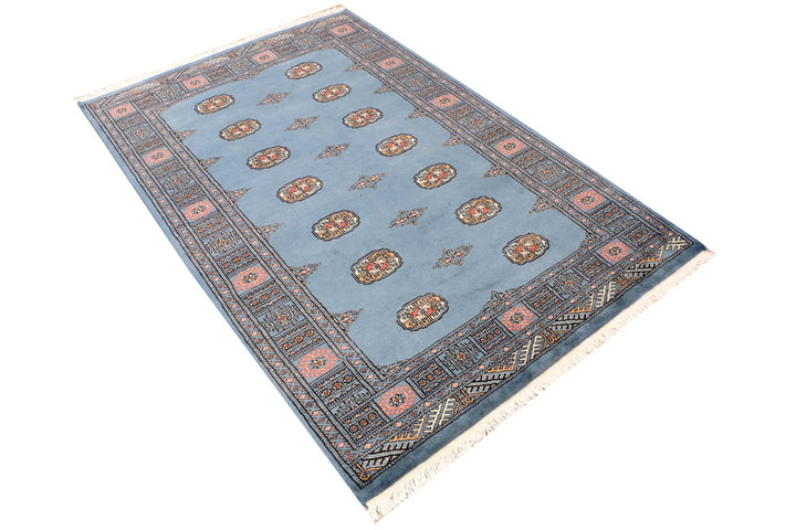 Steel Blue Bokhara 4' x 6' 1 - No. 41235 - ALRUG Rug Store