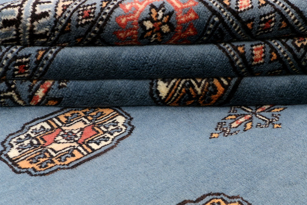 Steel Blue Bokhara 4' x 6' 1 - No. 41235 - ALRUG Rug Store