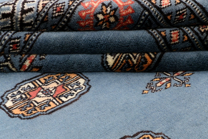 Steel Blue Bokhara 4' x 6' 1 - No. 41235 - ALRUG Rug Store