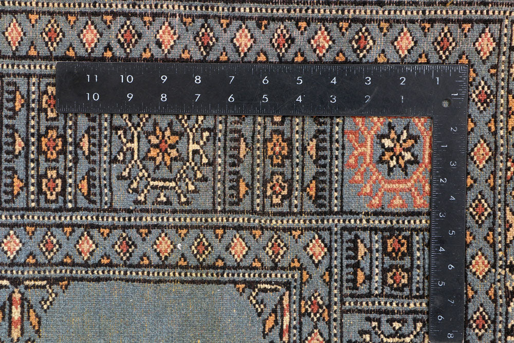 Steel Blue Bokhara 4' x 6' 1 - No. 41235 - ALRUG Rug Store