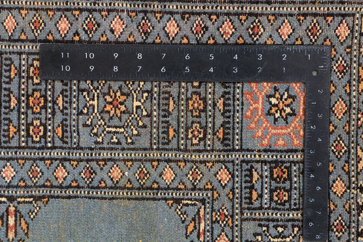 Steel Blue Bokhara 4' x 6' 1 - No. 41235 - ALRUG Rug Store