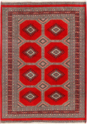 Red Jaldar 4'  2" x 5'  9" - No. QA53422