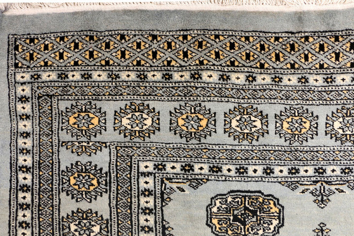 Grey Bokhara 4' x 6' 4 - No. 41241