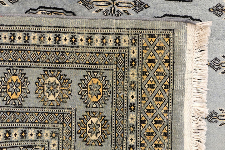 Grey Bokhara 4' x 6' 4 - No. 41241