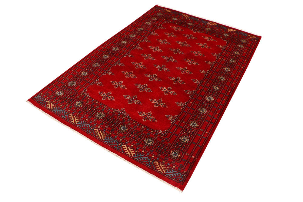 Dark Red Butterfly 4' 2 x 6' 1 - No. 41246 - ALRUG Rug Store