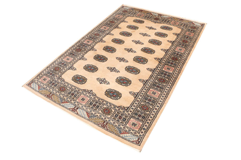 Tan Bokhara 4' 1 x 6' 2 - No. 41255 - ALRUG Rug Store