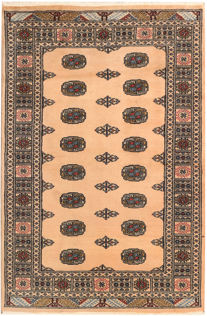 Tan Bokhara 4' 1 x 6' 2 - No. 41255 - ALRUG Rug Store