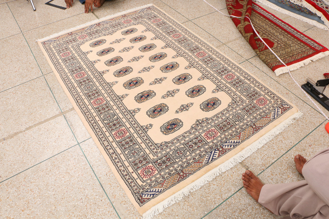 Wheat Bokhara 4' 1 x 6' - No. 41279 - ALRUG Rug Store