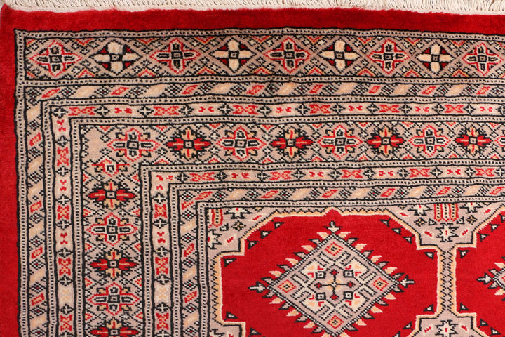 Dark Red Jaldar 4' 2 x 6' 6 - No. 41284 - ALRUG Rug Store