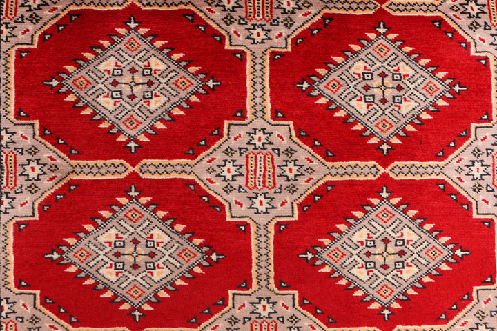 Dark Red Jaldar 4' 2 x 6' 6 - No. 41284 - ALRUG Rug Store