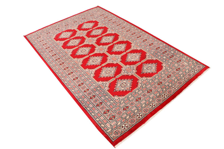 Dark Red Jaldar 4' 2 x 6' 6 - No. 41284 - ALRUG Rug Store