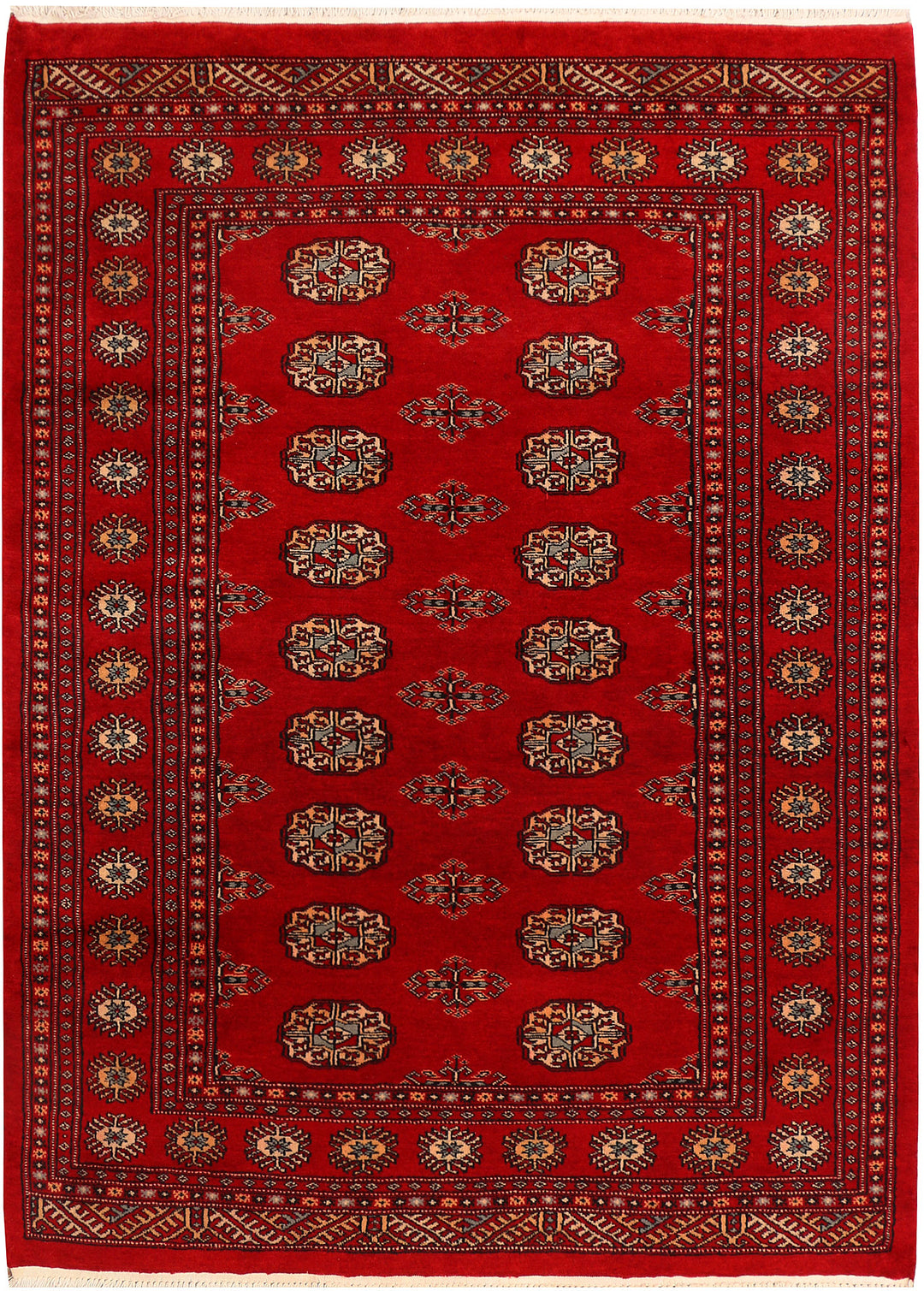 Dark Red Bokhara 4' 5 x 6' 1 - No. 41299 - ALRUG Rug Store