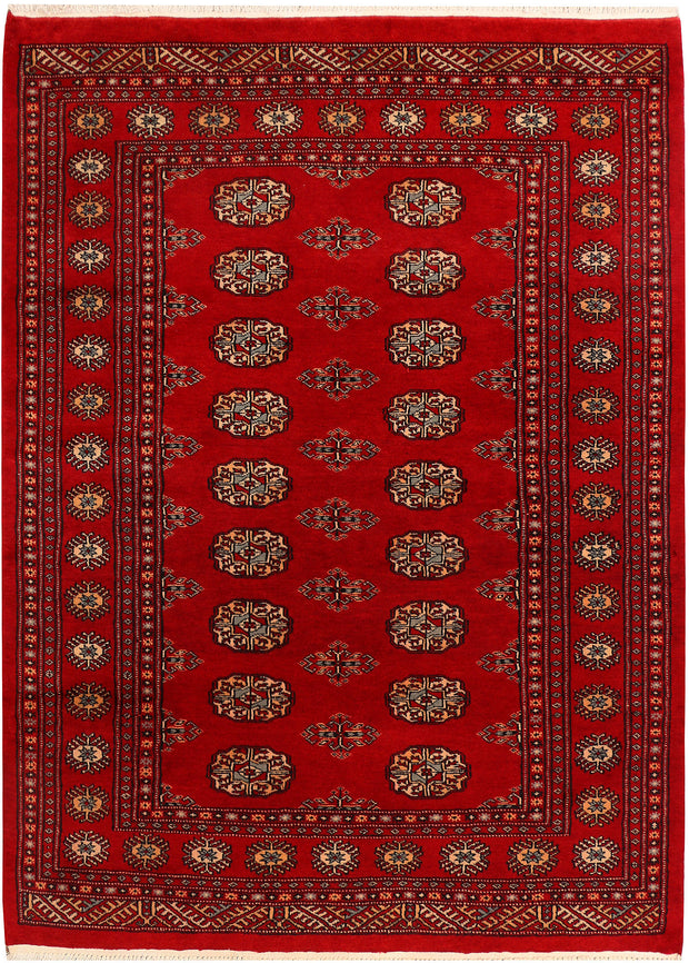 Dark Red Bokhara 4' 5 x 6' 1 - No. 41299 - ALRUG Rug Store
