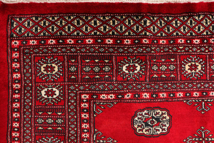 Dark Red Bokhara 4' 5 x 6' 8 - No. 41323 - ALRUG Rug Store