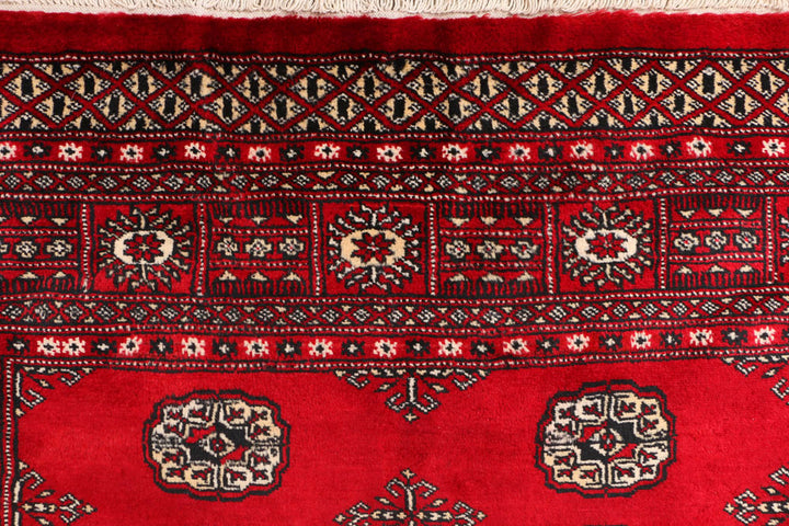 Dark Red Bokhara 4' 5 x 6' 8 - No. 41323 - ALRUG Rug Store