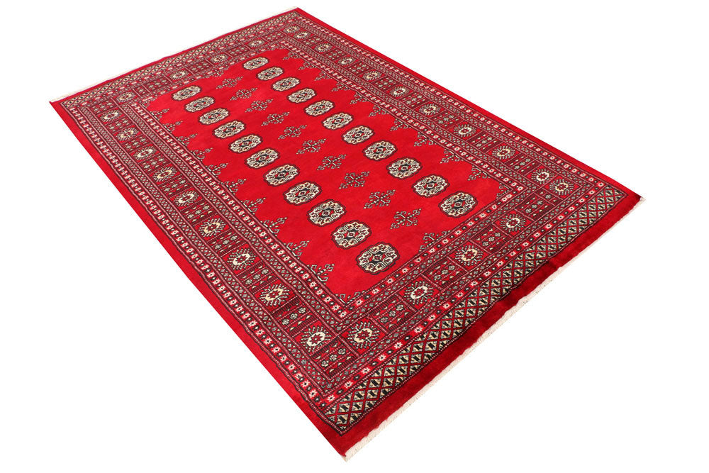 Dark Red Bokhara 4' 5 x 6' 8 - No. 41323 - ALRUG Rug Store