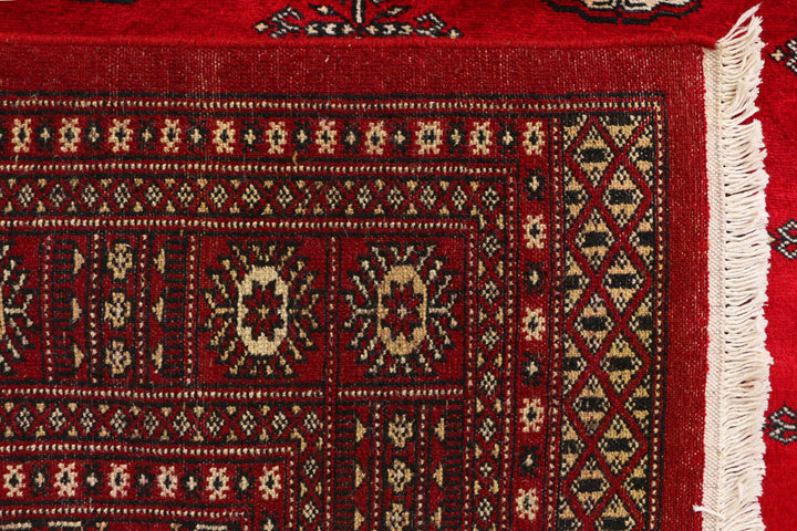 Dark Red Bokhara 4' 5 x 6' 8 - No. 41323 - ALRUG Rug Store