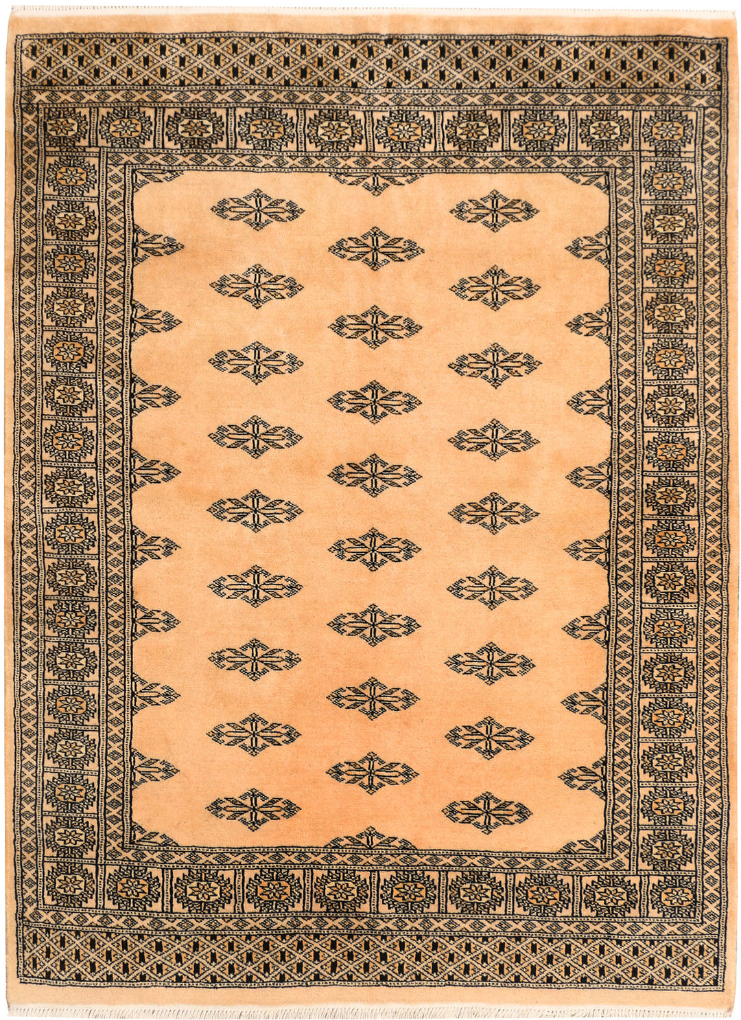 Tan Butterfly 4' 6 x 6' 1 - No. 41324 - ALRUG Rug Store
