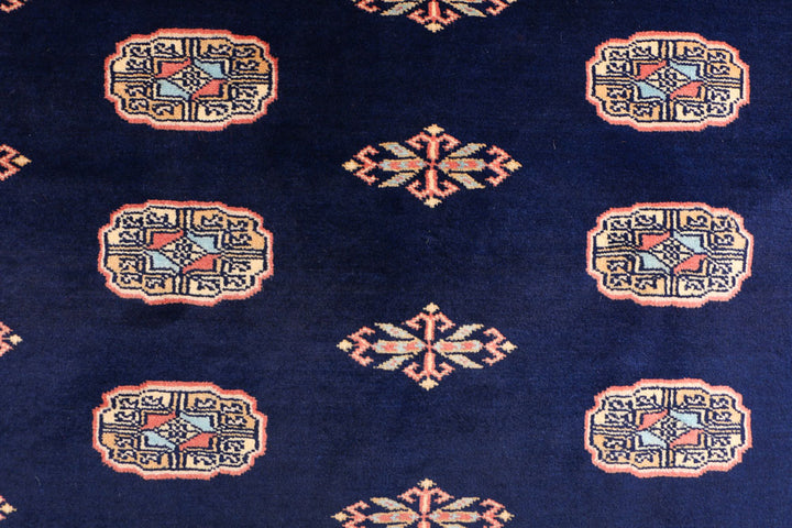 Navy Bokhara 4' 7 x 6' 2 - No. 41349 - ALRUG Rug Store