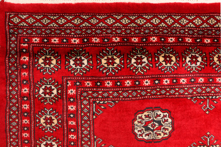 Dark Red Bokhara 4' 6 x 7' 3 - No. 41350 - ALRUG Rug Store