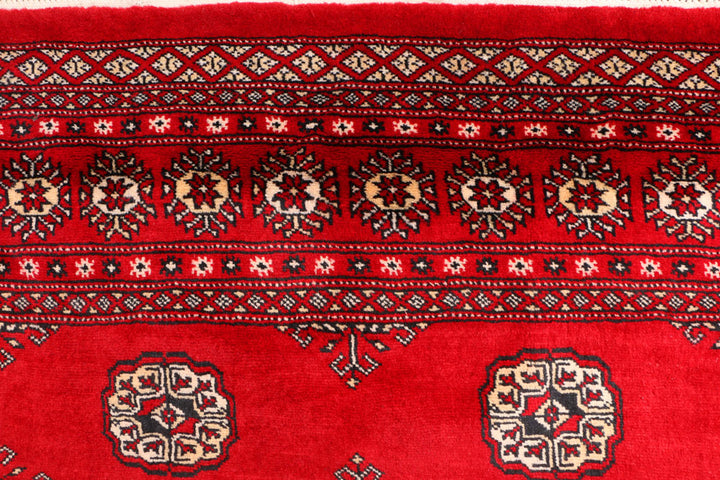 Dark Red Bokhara 4' 6 x 7' 3 - No. 41350 - ALRUG Rug Store