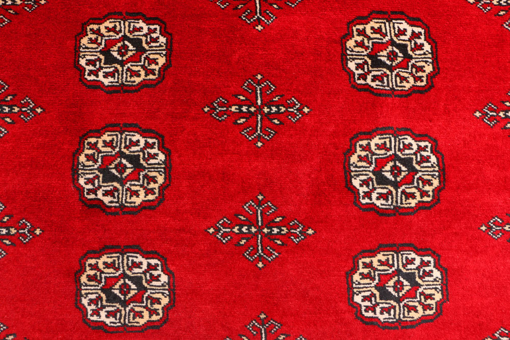 Dark Red Bokhara 4' 6 x 7' 3 - No. 41350 - ALRUG Rug Store