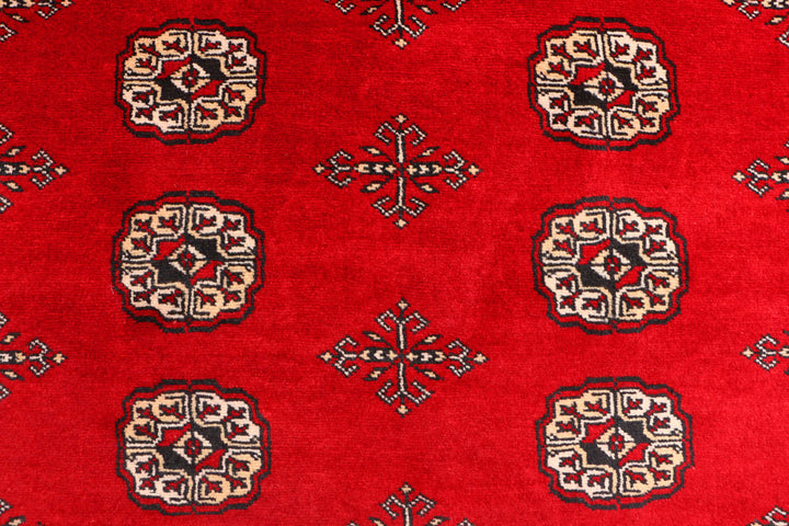 Dark Red Bokhara 4' 6 x 7' 3 - No. 41350 - ALRUG Rug Store
