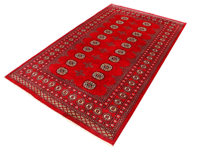 Dark Red Bokhara 4' 6 x 7' 3 - No. 41350 - ALRUG Rug Store