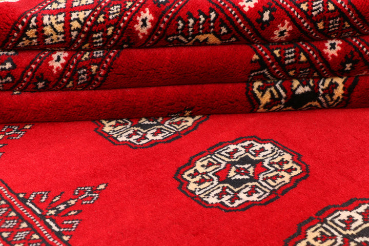 Dark Red Bokhara 4' 6 x 7' 3 - No. 41350 - ALRUG Rug Store