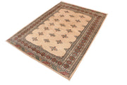 Tan Butterfly 4' 6 x 6' 3 - No. 41368 - ALRUG Rug Store