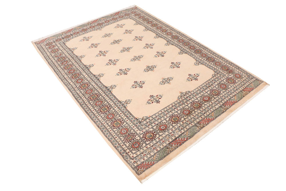 Tan Butterfly 4' 6 x 6' 3 - No. 41368 - ALRUG Rug Store