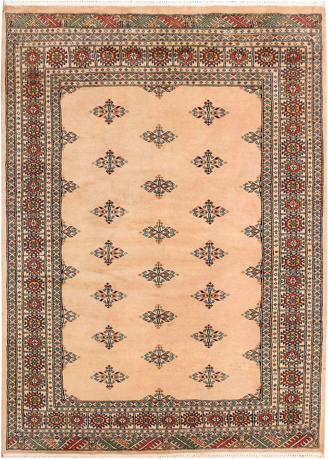 Tan Butterfly 4' 6 x 6' 3 - No. 41368 - ALRUG Rug Store