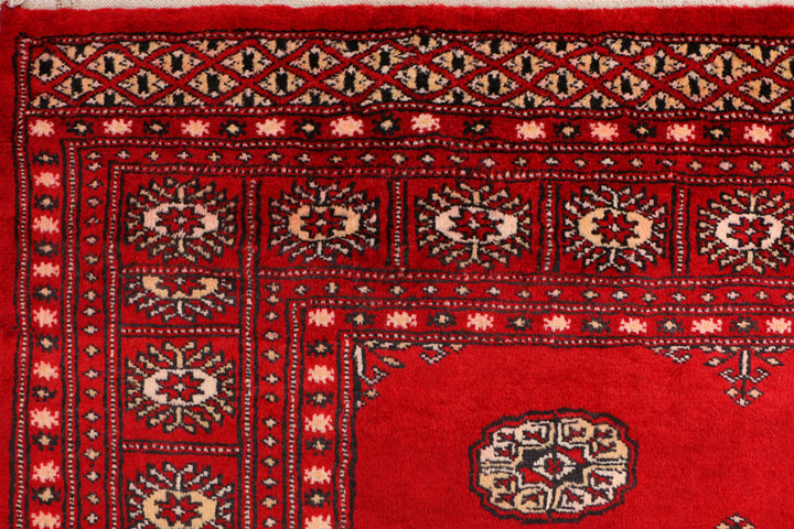 Red Bokhara 4' 7 x 6' 7 - No. 41396 - ALRUG Rug Store