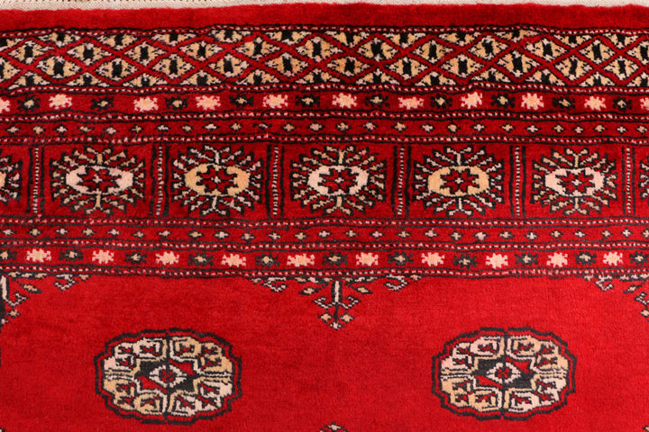 Red Bokhara 4' 7 x 6' 7 - No. 41396 - ALRUG Rug Store