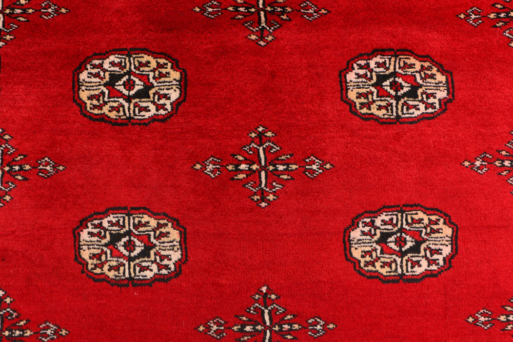 Red Bokhara 4' 7 x 6' 7 - No. 41396 - ALRUG Rug Store