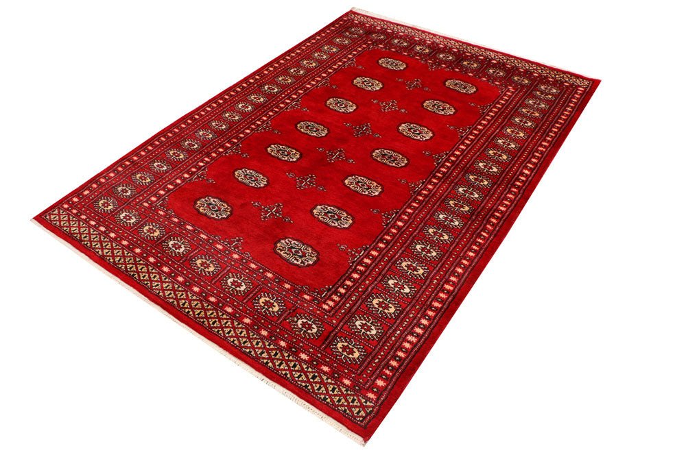 Red Bokhara 4' 7 x 6' 7 - No. 41396 - ALRUG Rug Store