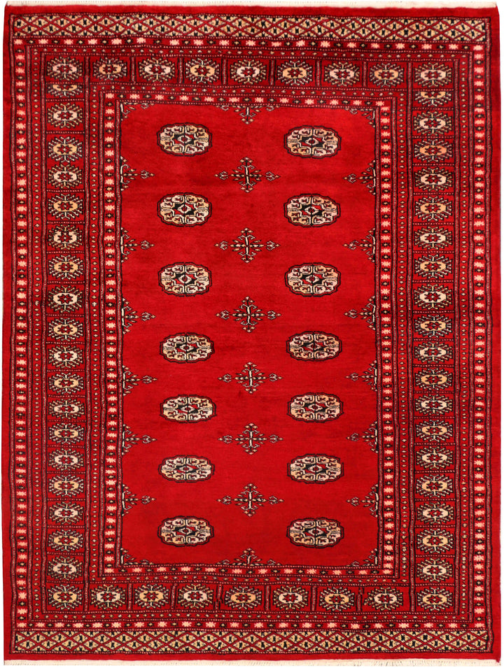 Red Bokhara 4' 7 x 6' 7 - No. 41396 - ALRUG Rug Store
