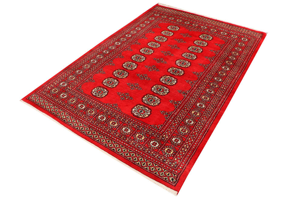 Red Bokhara 4' 7 x 6' 7 - No. 41400 - ALRUG Rug Store