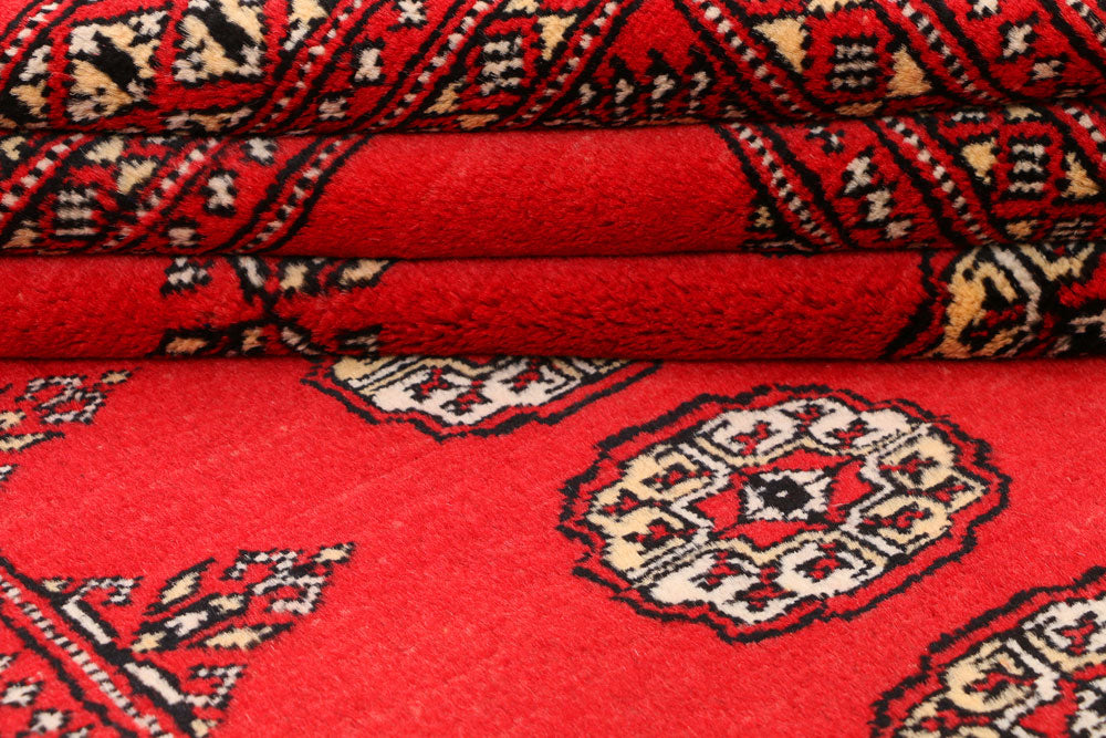 Red Bokhara 4' 7 x 6' 7 - No. 41400 - ALRUG Rug Store
