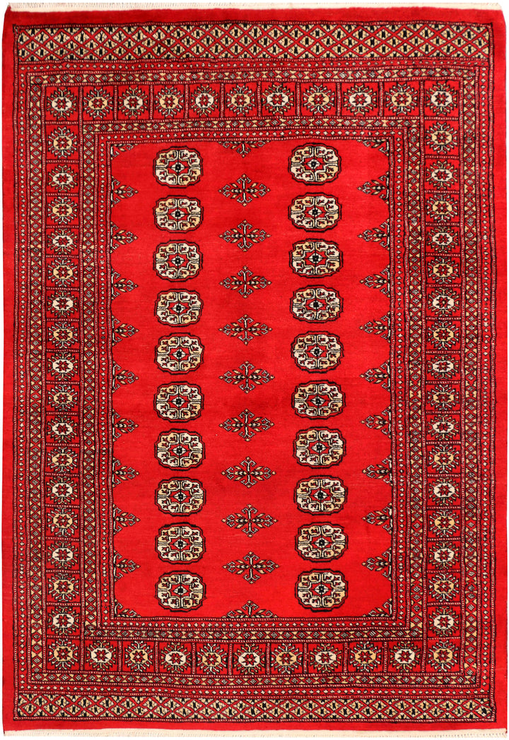 Red Bokhara 4' 7 x 6' 7 - No. 41400 - ALRUG Rug Store