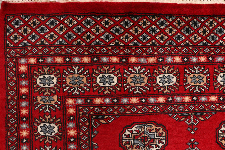 Dark Red Bokhara 4' 7 x 6' 6 - No. 41401 - ALRUG Rug Store