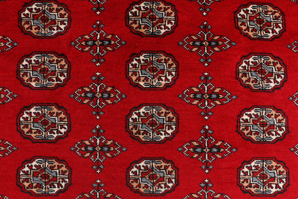 Dark Red Bokhara 4' 7 x 6' 6 - No. 41401 - ALRUG Rug Store