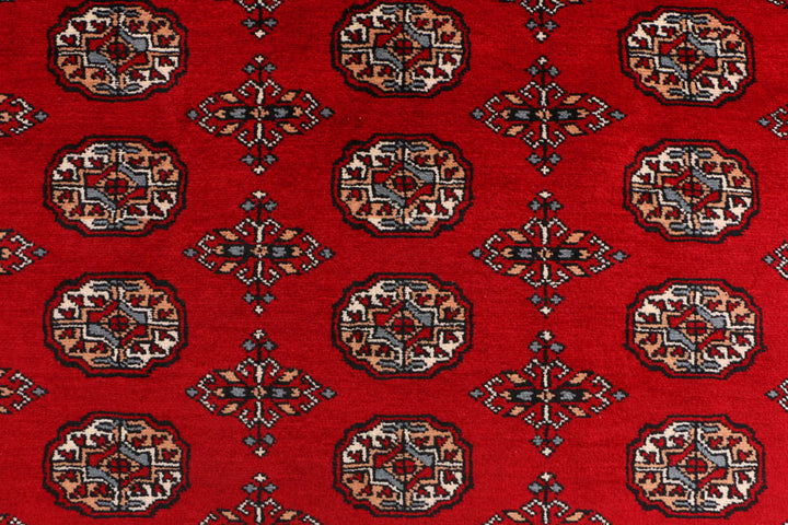Dark Red Bokhara 4' 7 x 6' 6 - No. 41401 - ALRUG Rug Store