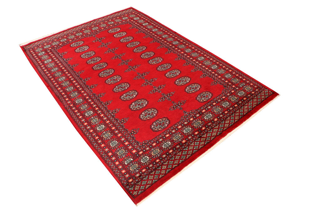 Red Bokhara 4' 6 x 6' 6 - No. 41405 - ALRUG Rug Store